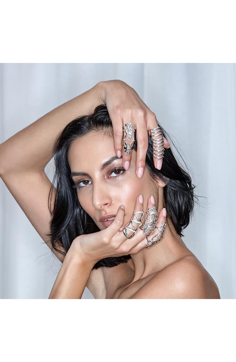 Lucy Quartermaine Waterfall Armour Ring, Alternate, color, Sterling Silver