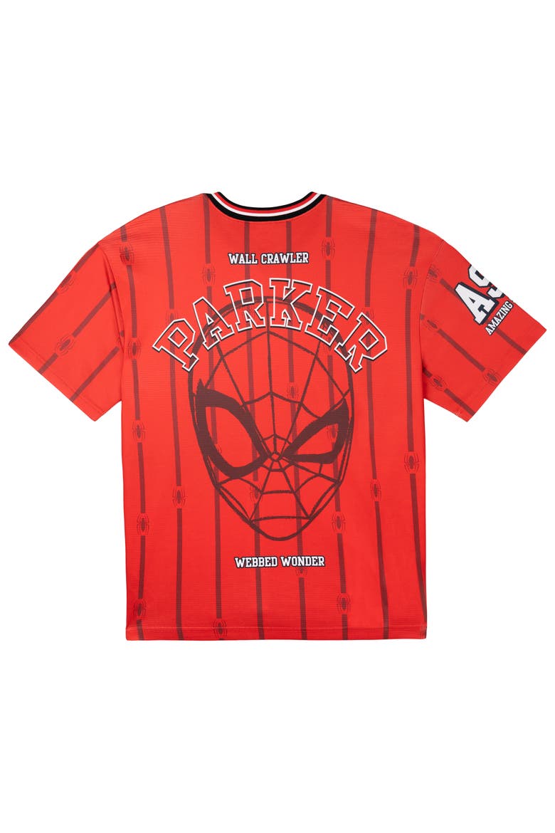 Spider-Man Athletic Mesh Jersey, Alternate, color, Spider Man Classic Red