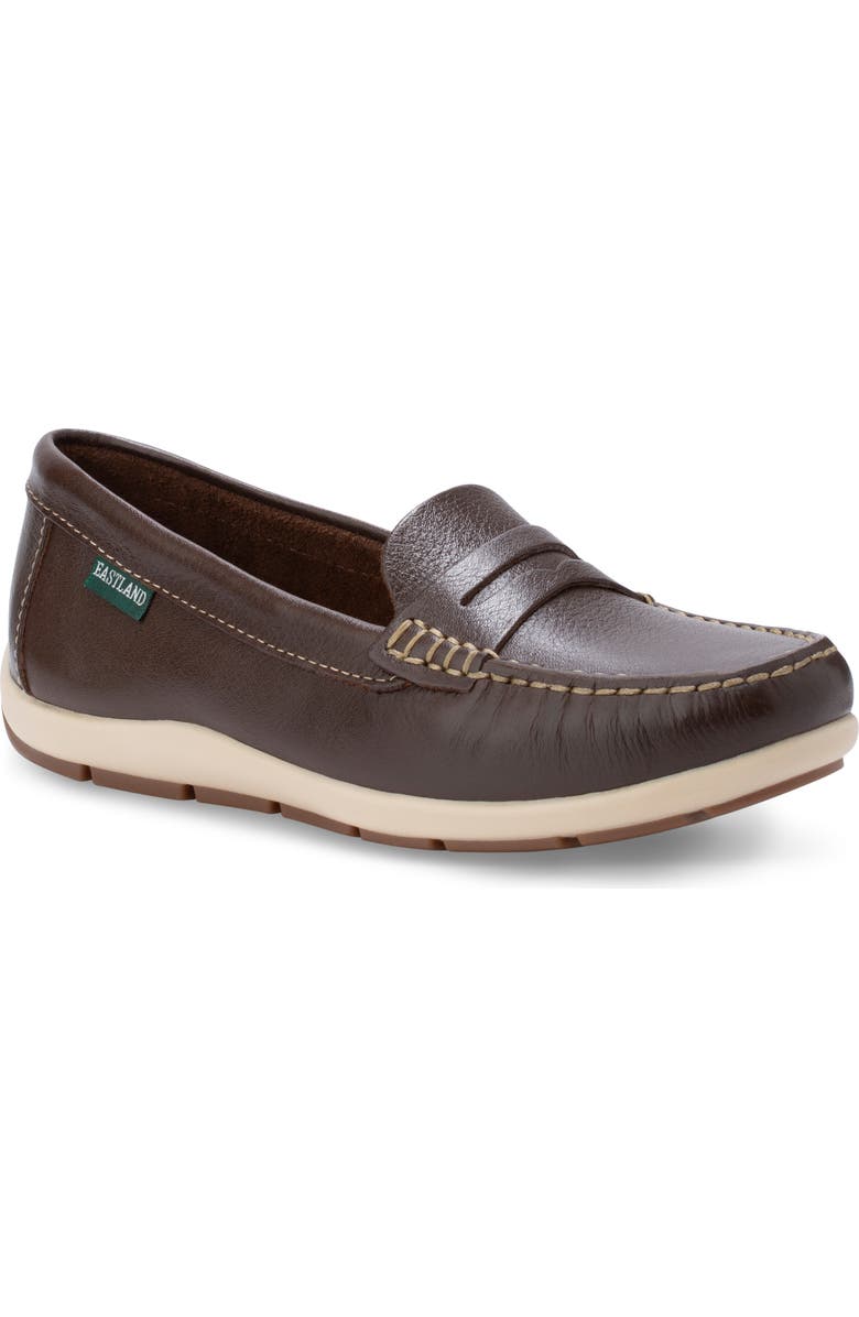 Eastland Julie Leather Loafer, Main, color, Coffee