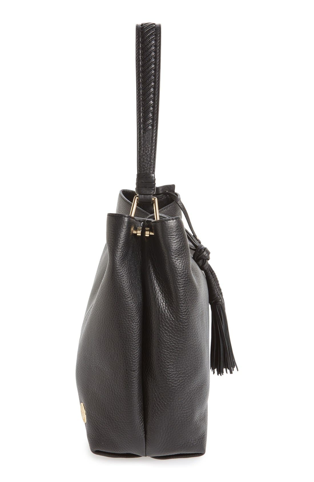 Vince Camuto 'Taro' Tassel Leather Hobo Bag, Alternate, color, 
