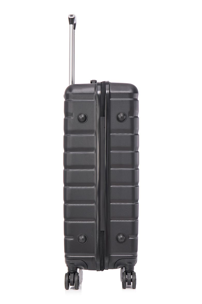 Marvello Hardshell 3-Piece Spinner Luggage Set, Alternate, color, BLACK
