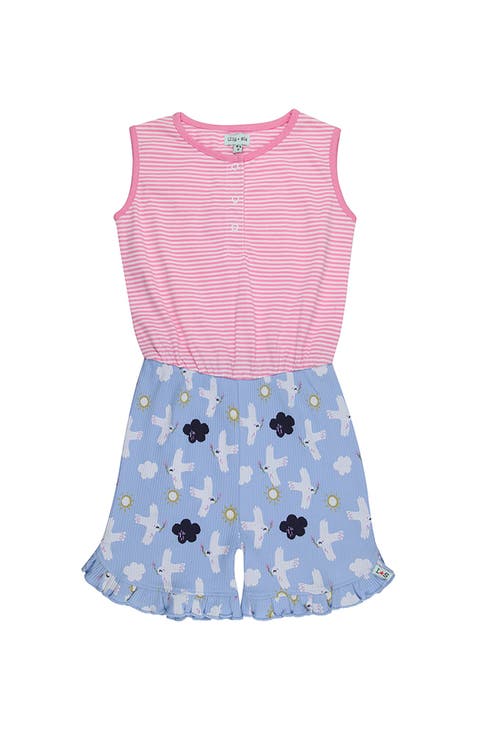 Organic Cotton Betty Bird Print Jumpsuit (Toddler, Little Kid)