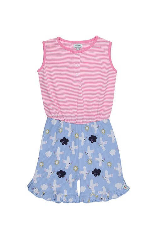 Lilly + Sid Organic Cotton Betty Bird Print Jumpsuit in Multi  product