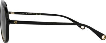 57mm Aviator Sunglasses