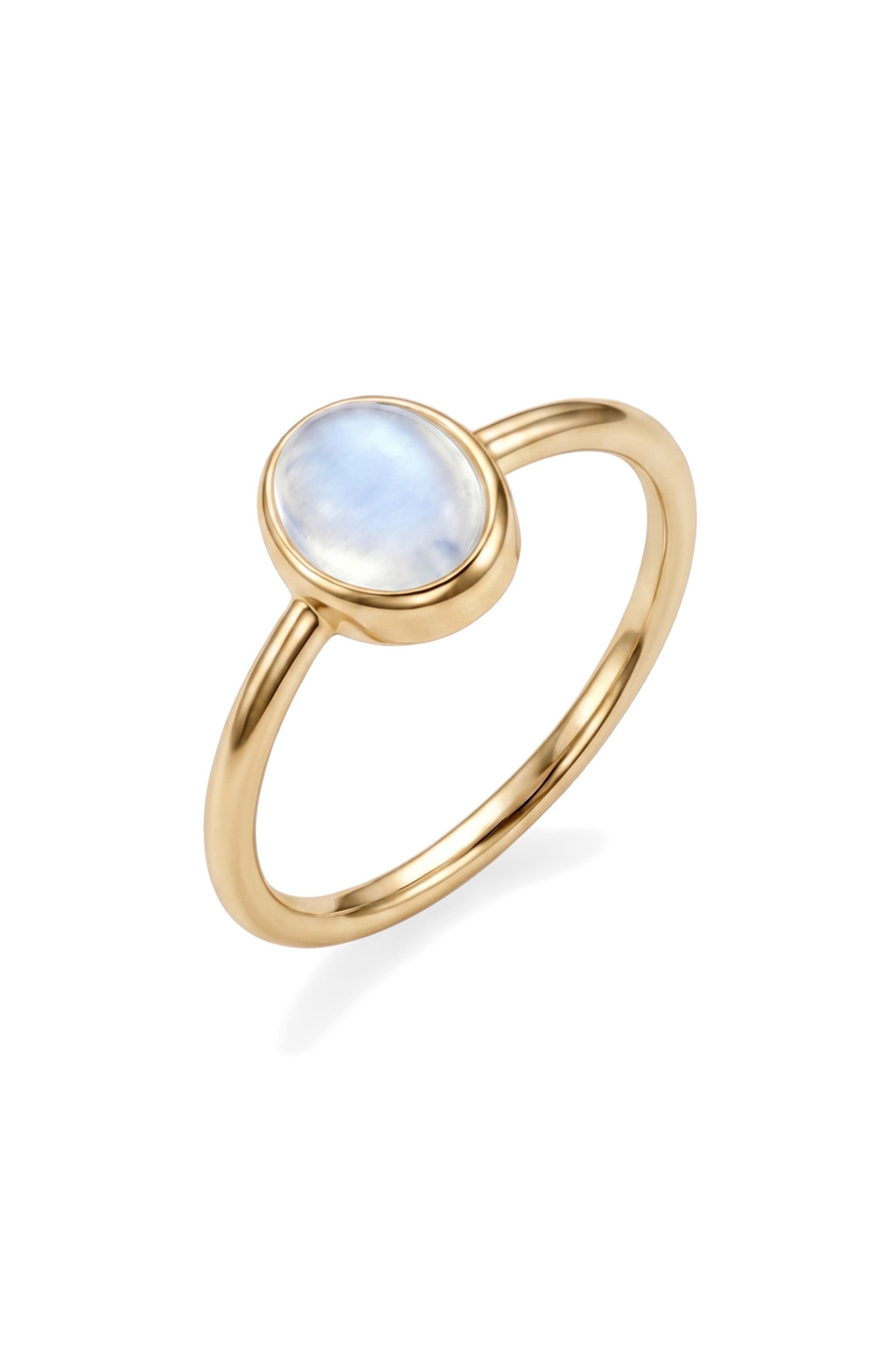 Oval Moonstone Ring