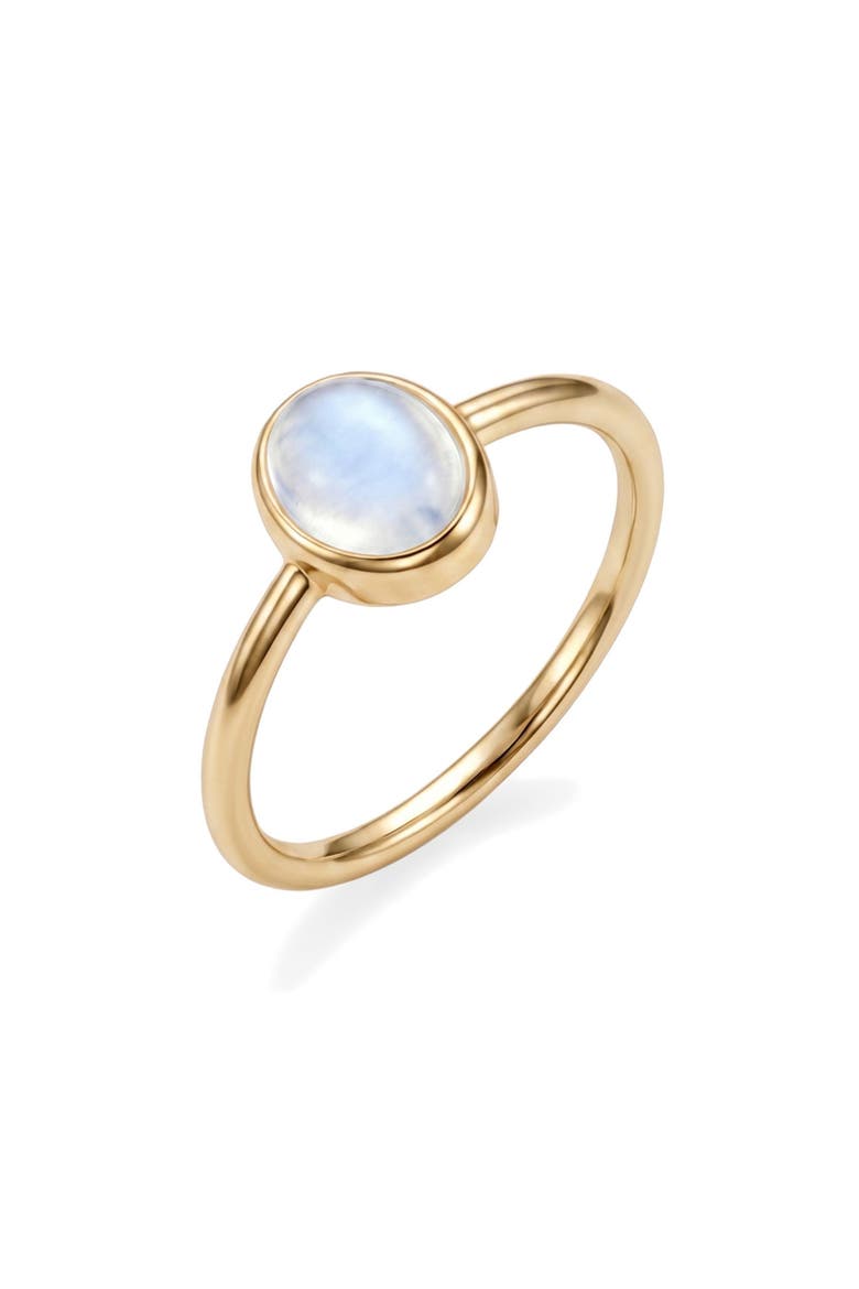 Oval Moonstone Ring, Main, color, GOLD/ WHITE