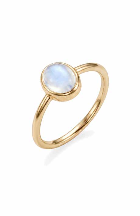 Oval Moonstone Ring