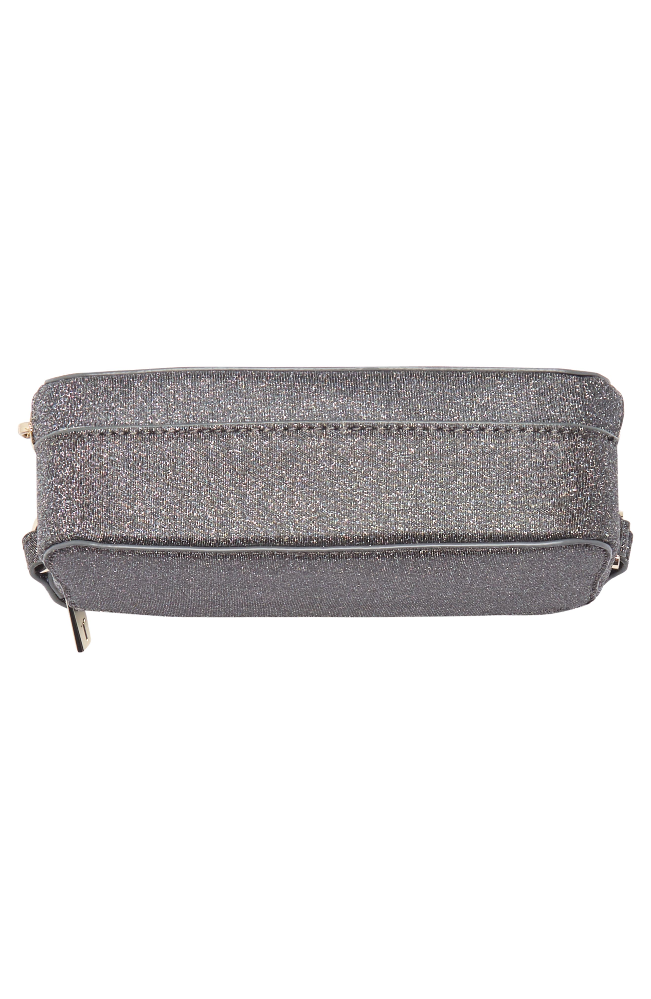 Stina Embossed Faux Leather Crossbody Bag, Alternate, color, BLACK NOIR