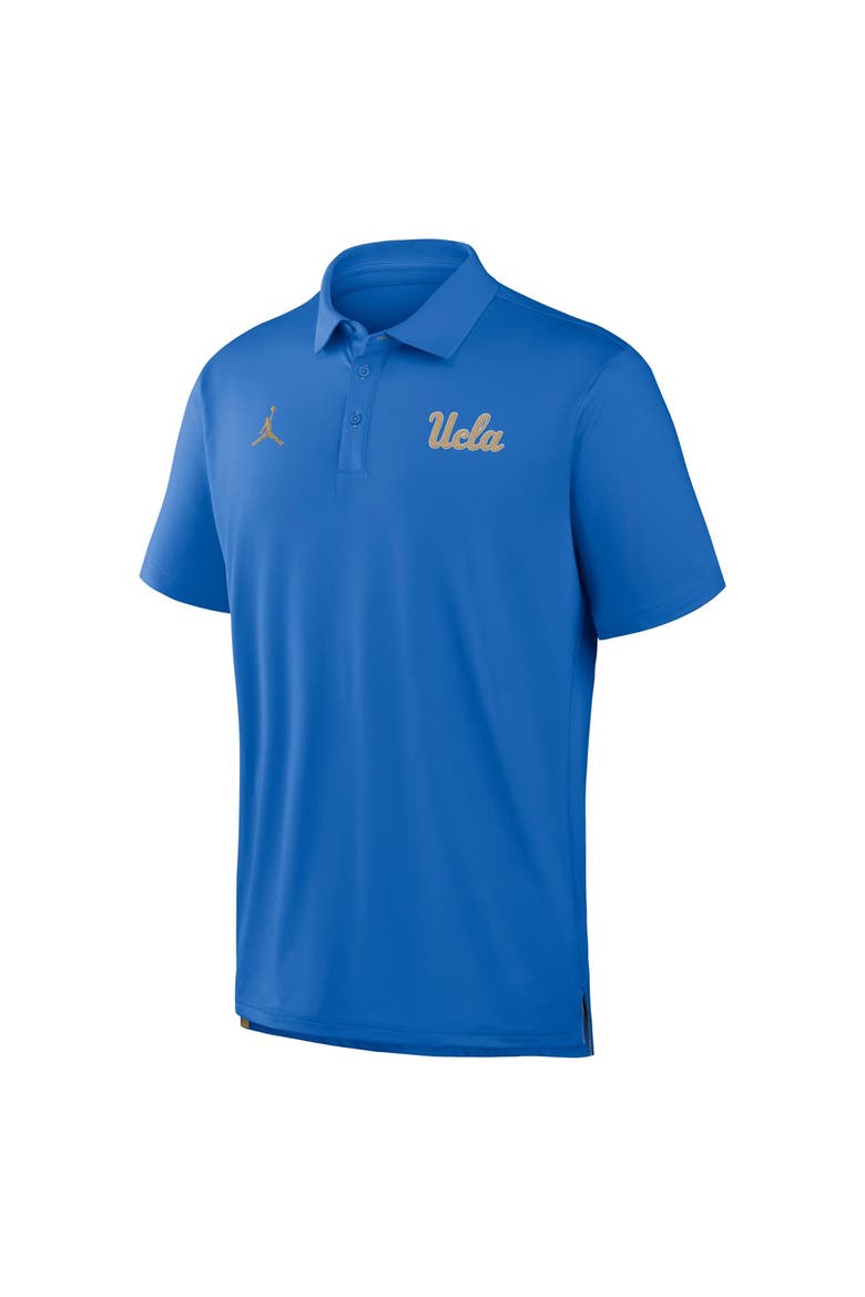 Men's Jordan Brand Blue UCLA Bruins 2026 Sideline Tour Dri-FIT Polo, Alternate, color, Blue