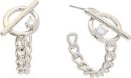 Juvell Toggle Chain Hoop Earrings
