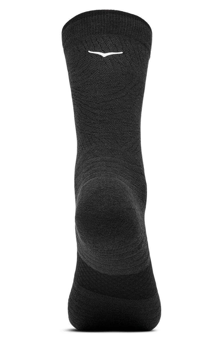 HOKA Run 3-Pack Crew Socks, Alternate, color, Black / Black / Black