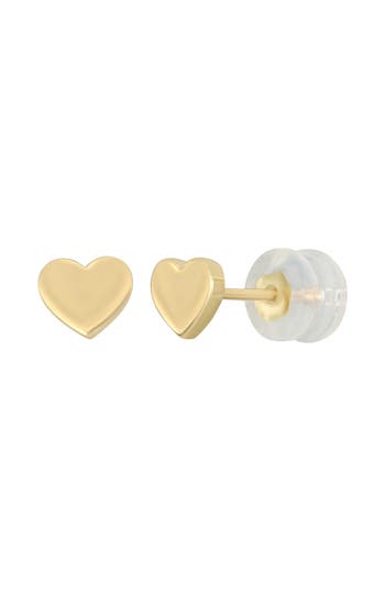 Bony Levy 14k Yellow Gold Heart Stud Earrings In 14k Yellow Gold
