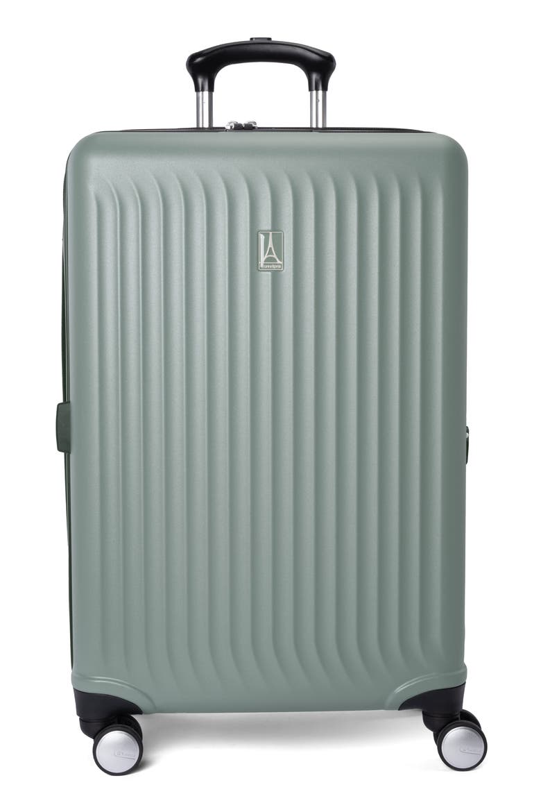 FlightPro 24-Inch Expandable Hardside Spinner Suitcase, Alternate, color, BAY GREEN MATTE