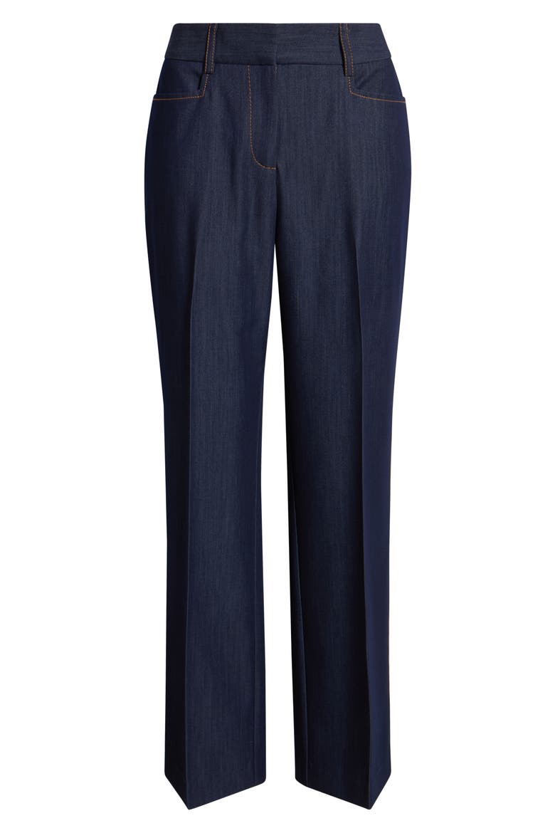 Straight Leg Trouser Jeans, Alternate, color, DENIM