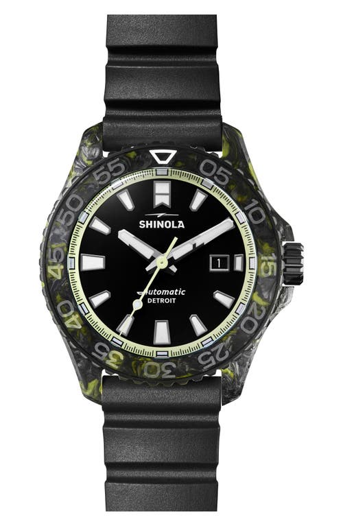 Shinola Monster Forged Carbon Automatic Dive Watch Gift Set, 45mm In Black