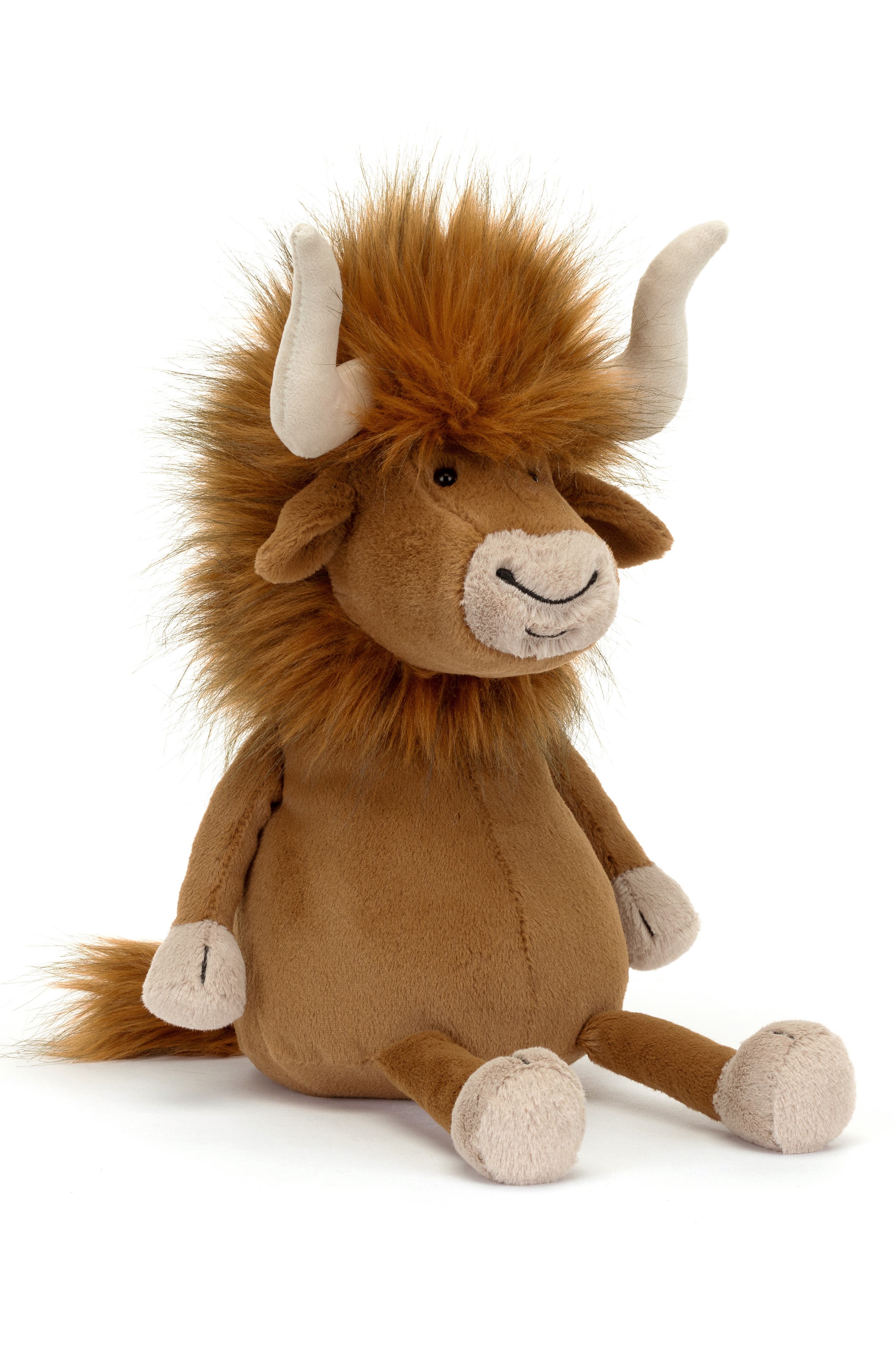 Jellycat Ramone Bull Stuffed Animal in Brown 