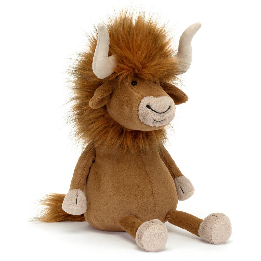 Jellycat Ramone Bull Stuffed Animal in Brown