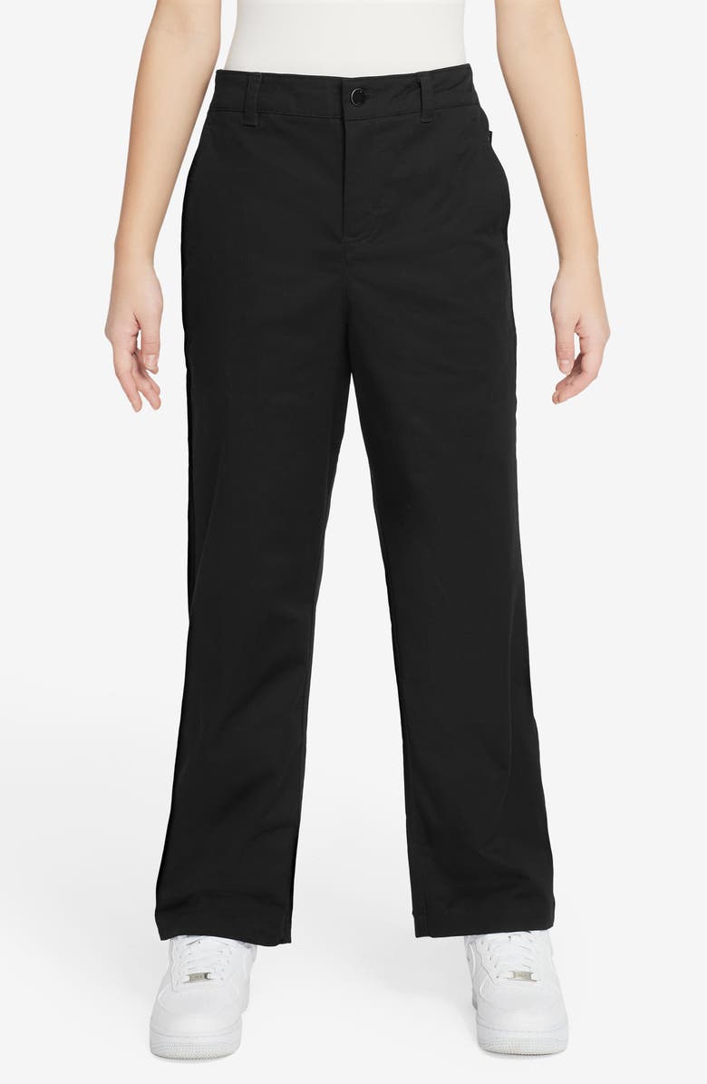 Nike Kids' SB Stretch Twill Chinos, Main, color, 010 Black/Anthracite