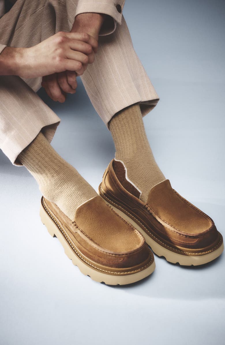 UGG<sup
®</sup
Ascot Lug Loafer, Alternate, color, Chestnut