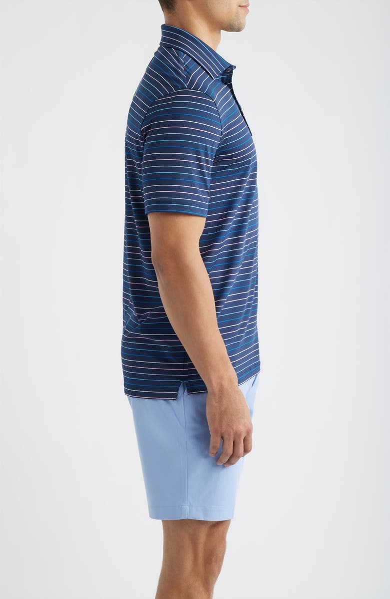G/FORE Stripe Performance Golf Polo, Alternate, color, Twilight / Baja