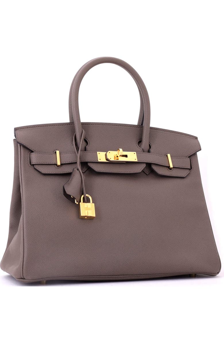 Pre-Owned Hermes Birkin Handbag Grey Epsom with Gold Hardware 30, Alternate, color, Etain