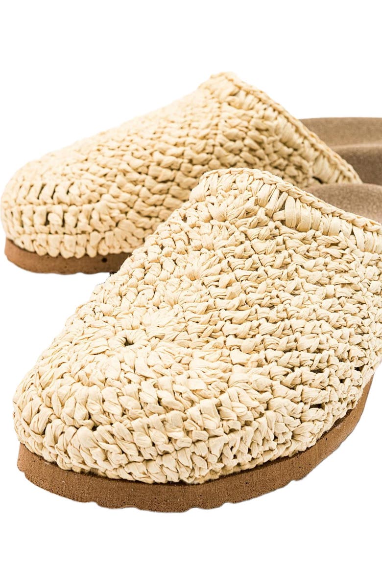 Prologue Shoes LOOP Woven Slide Sandal, Alternate, color, Beige Faux Leather