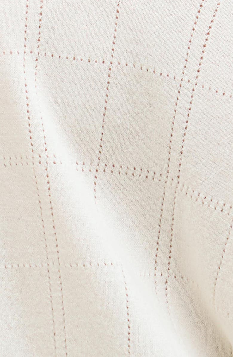 Barbour Blakely Wool Blend Cardigan, Alternate, color, Cloud