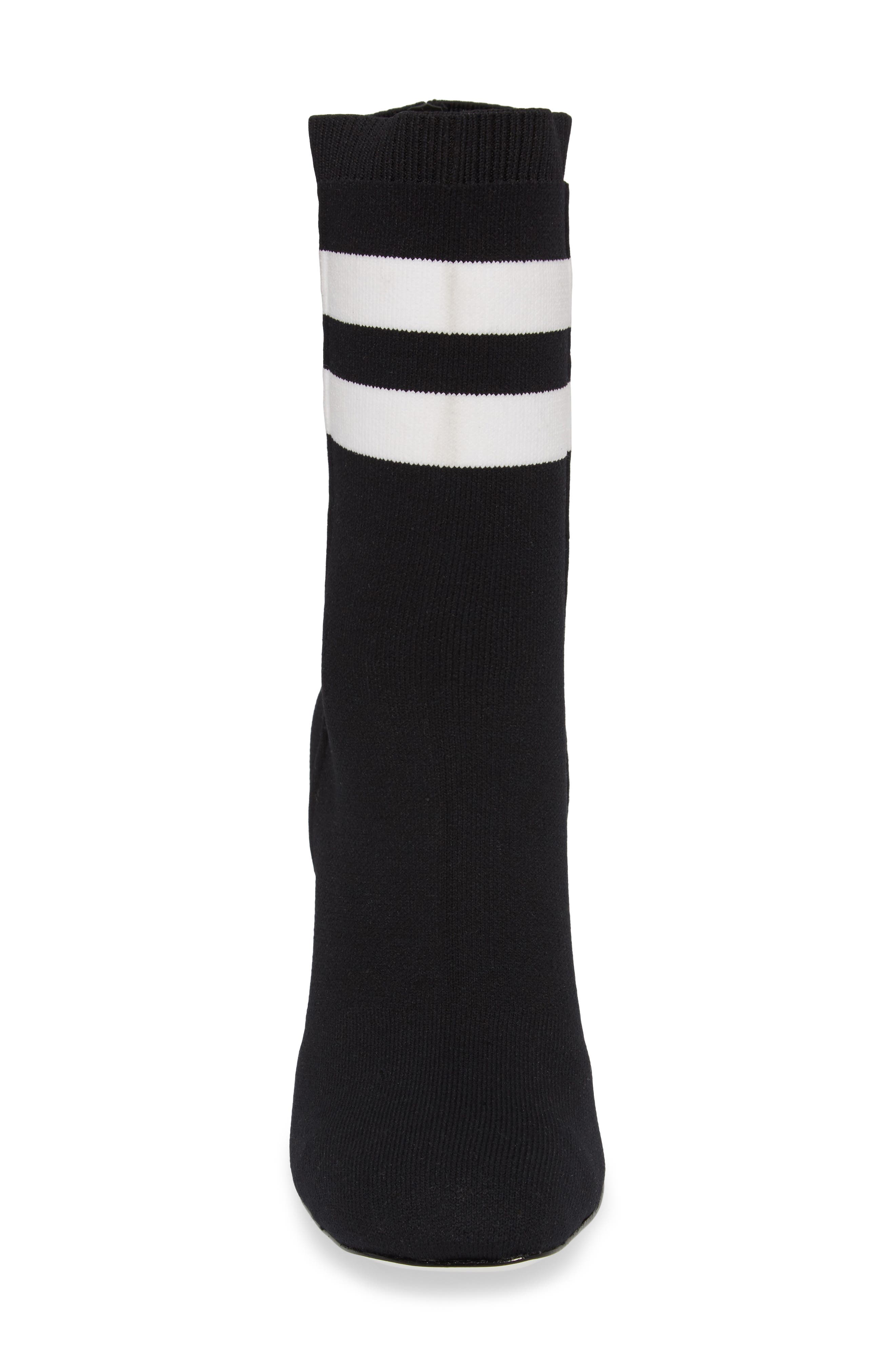 Ellis Sock Bootie, Alternate, color, BLACK/ WHITE