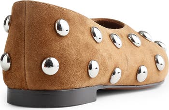 Mylie Stud Embellished Ballet Flat