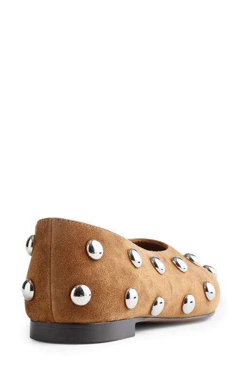 Madewell Sage Dome Studs Ballet Flats Dried Acorn In Brown