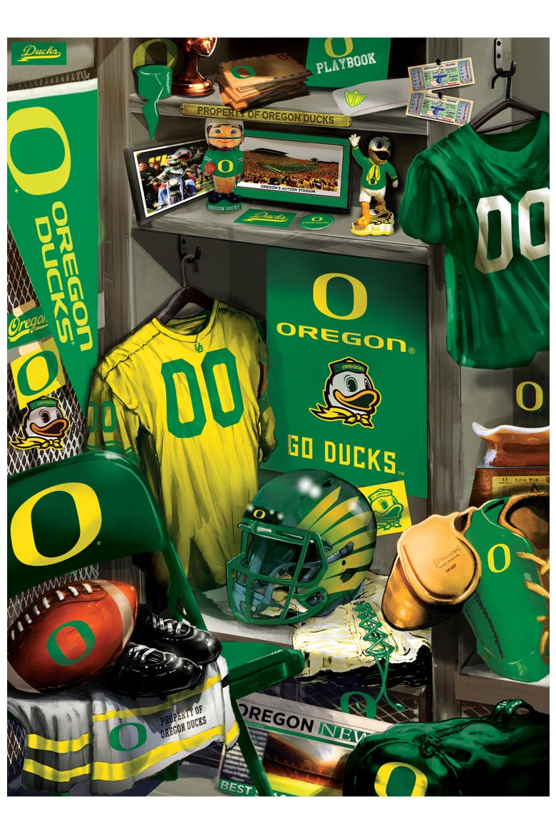 Oregon Ducks Locker Room 500pc Puzzle, Alternate, color, Multicolor