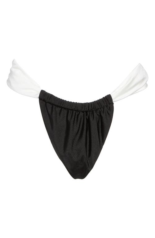 Dippin Daisys Contrast Strap Cheeky Bikini Bottoms