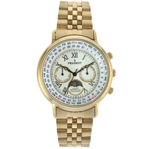 Multi Function Moon Phase Perpetual Calendar Stainless Steel Watch- 40MM