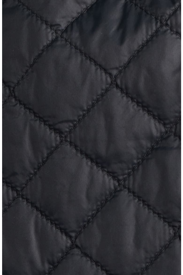Corduroy Collar Quilted Jacket, Alternate, color, BLACK