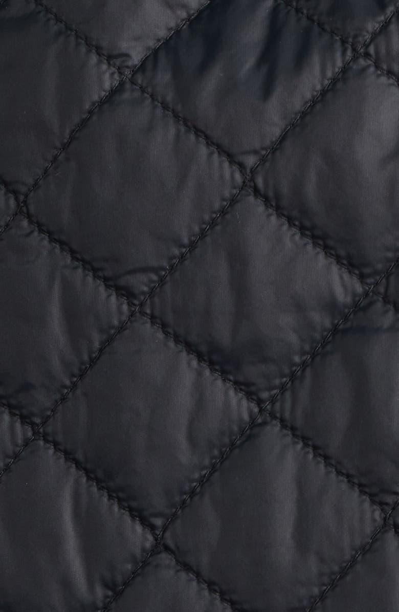 Eileen Fisher Corduroy Collar Quilted Jacket, Alternate, color, Black