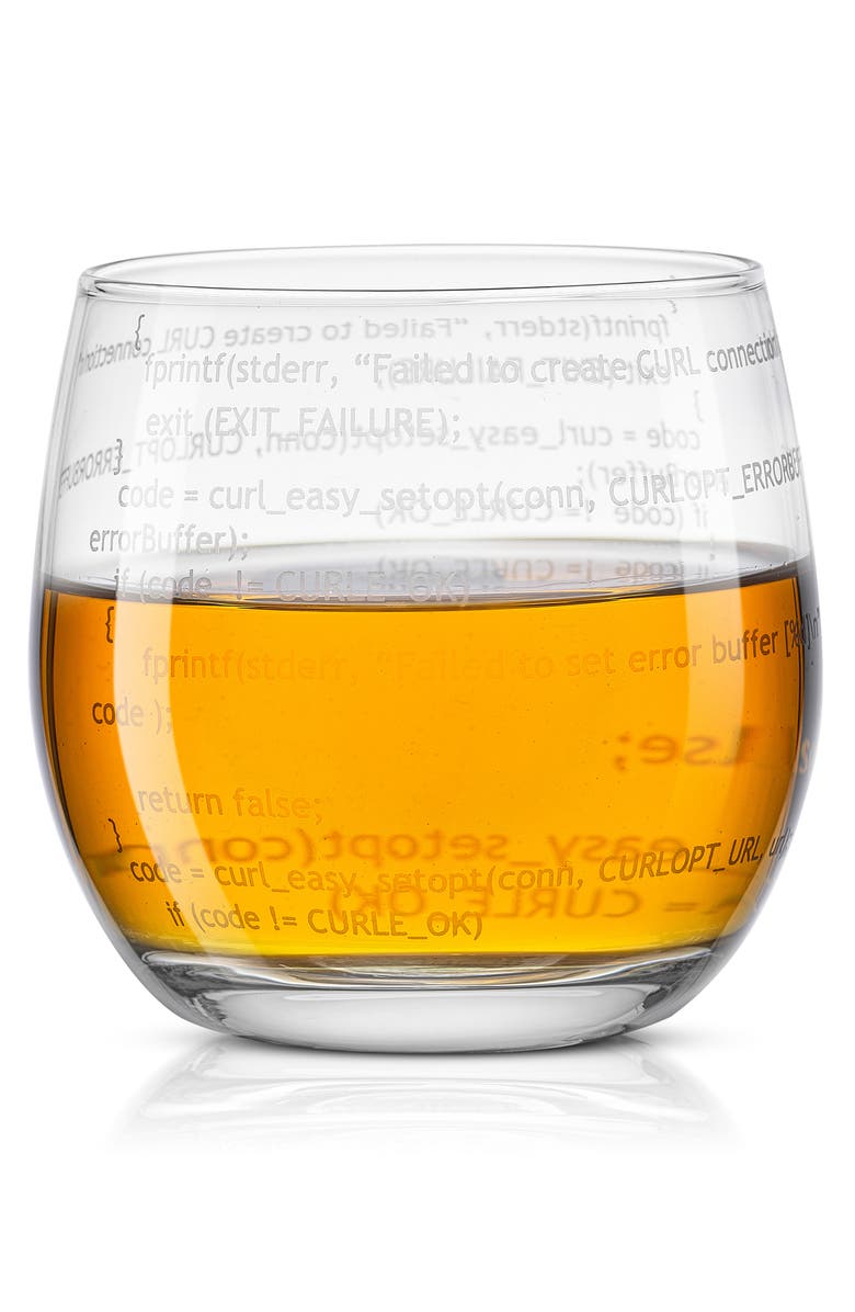 JoyJolt Executive Computer Glass Decanter, Etched Glass & Display Set, Alternate, color,