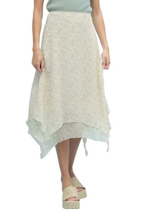 Double Layer Midi Skirt