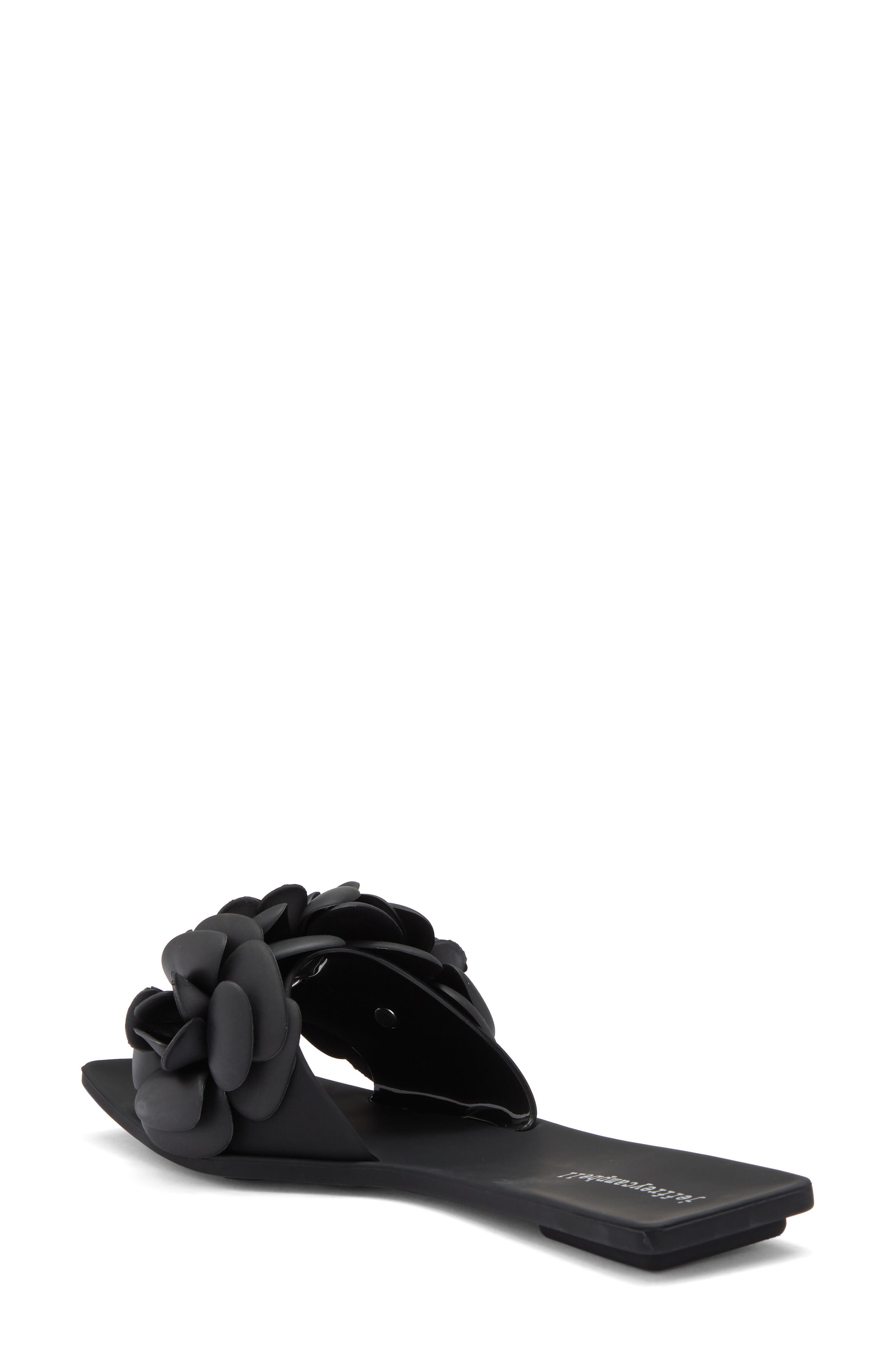 Jeffrey Campbell 3D Flower Jelly Slide Sandal, Alternate, color, 
