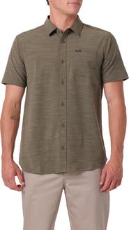 O'Neill UPF Slub Short Sleeve Button Up Shirt