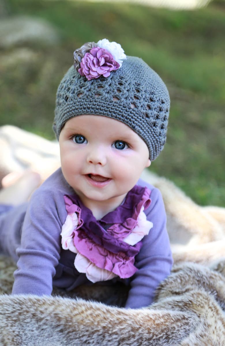 PLH Bows & Laces Crochet Hat, Alternate, color, 