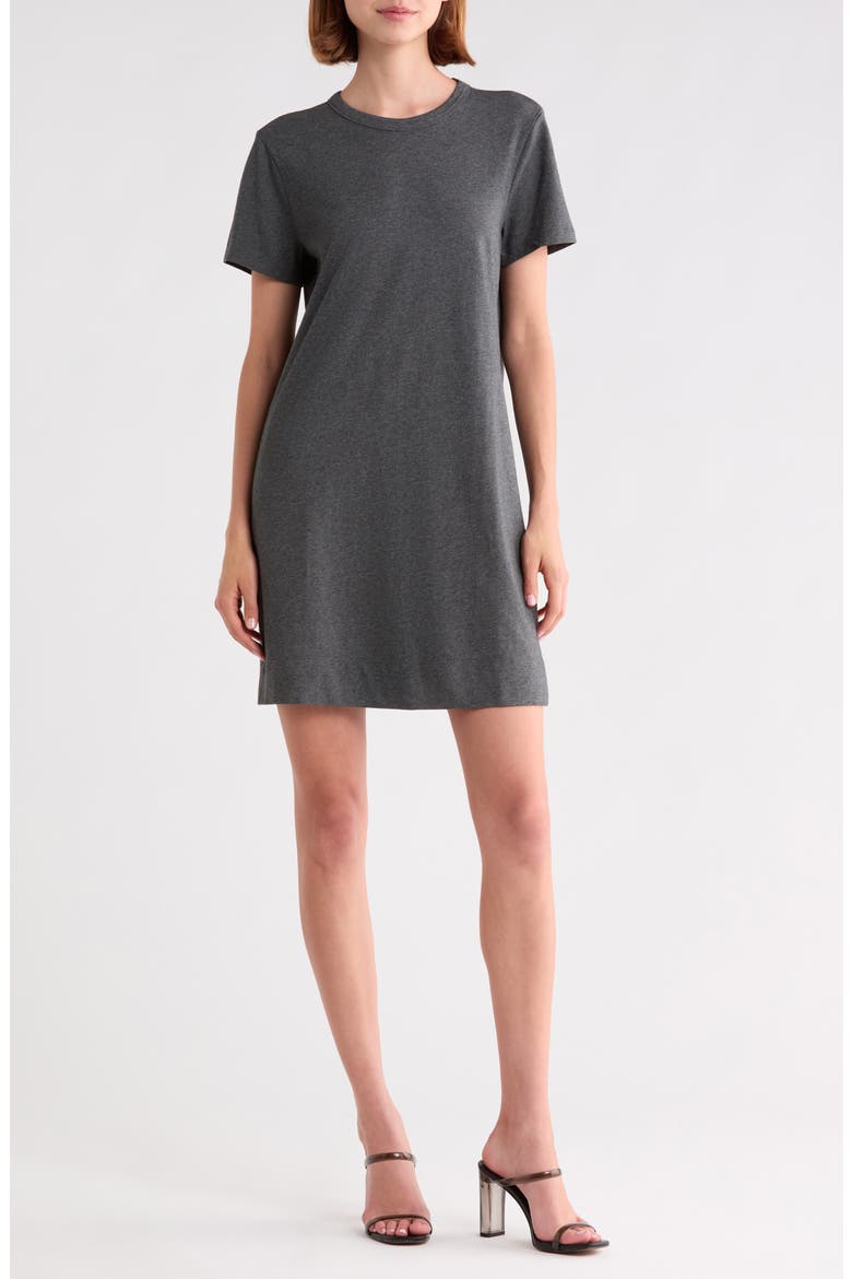 Perfect T-Shirt Dress, Main, color, HEATHER BASALT GREY