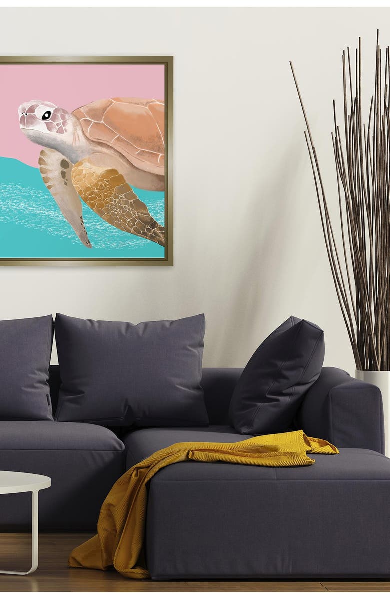 PTM IMAGES Sea Turtle Gallery Wrapped Giclee Print, Alternate, color,