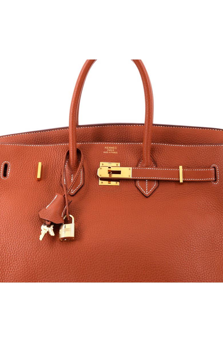 Pre-Owned Hermes Birkin Handbag Brown Clemence with Gold Hardware 35, Alternate, color, Etrusque