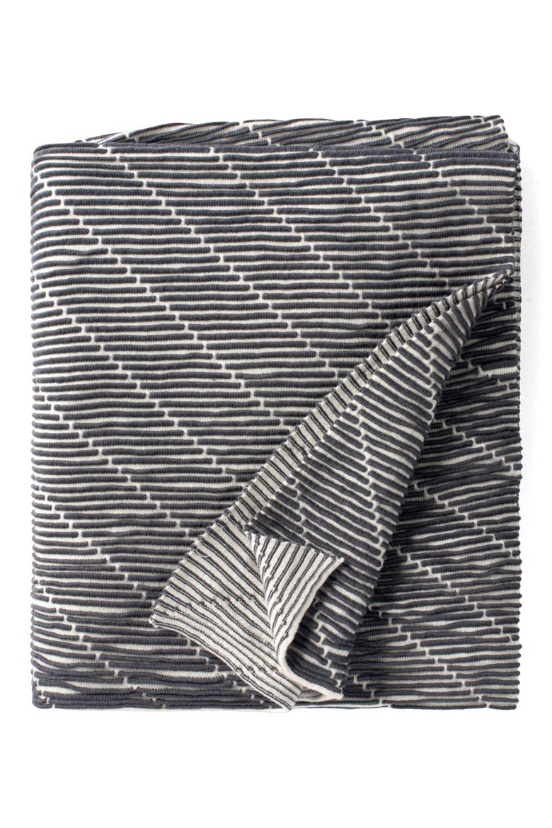 Linear Throw Blanket, Main, color, CHARCOAL
