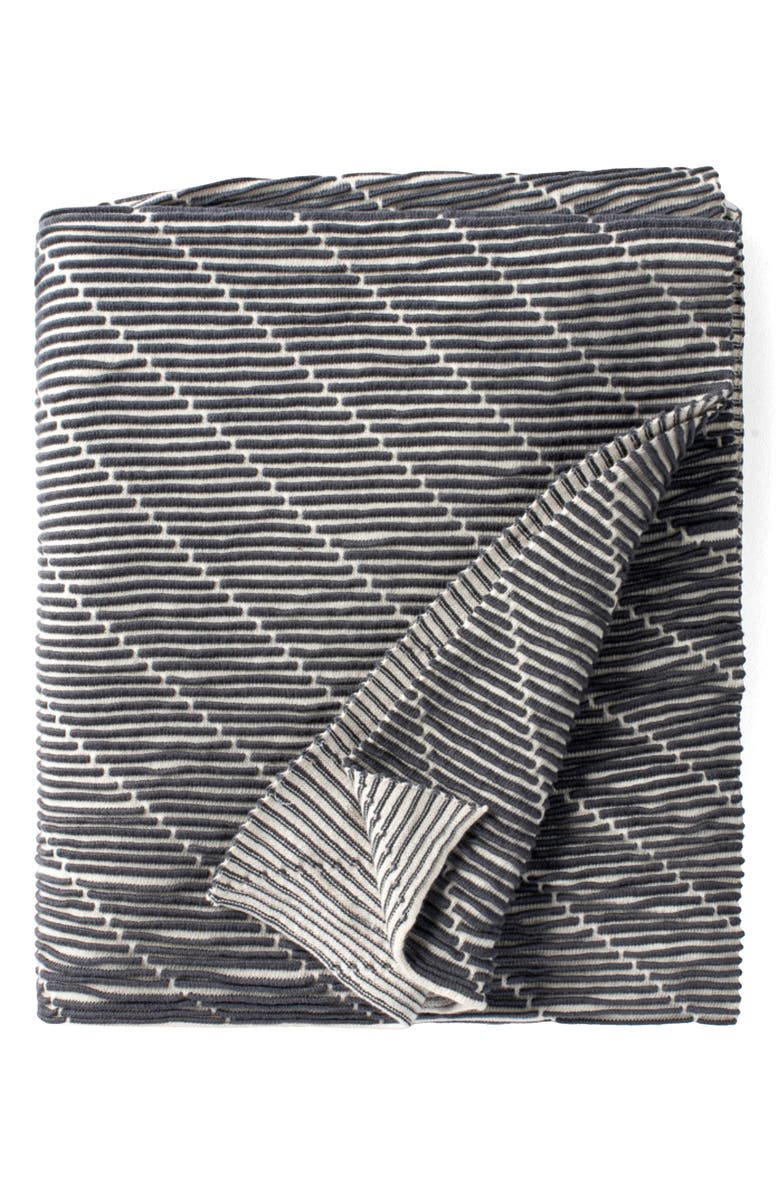 Domani Home Linear Throw Blanket, Main, color, Charcoal