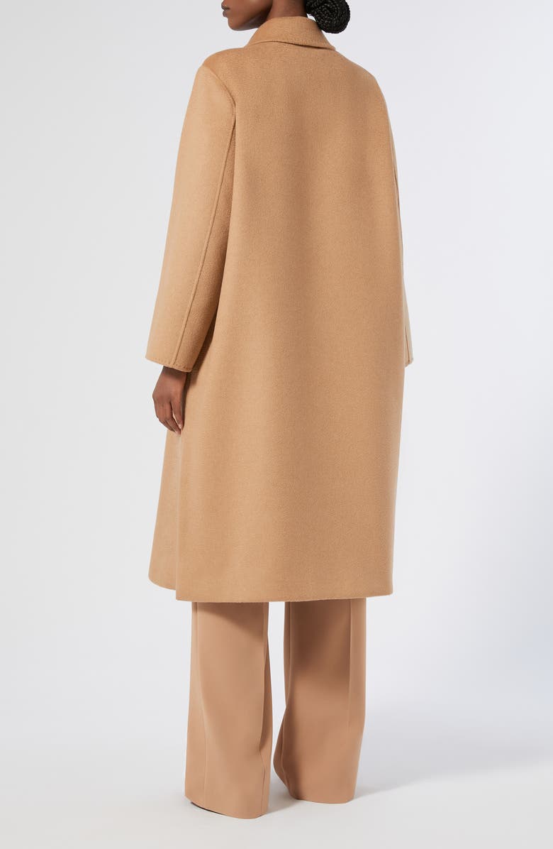 Marina Rinaldi Volto Virgin Wool Coat, Alternate, color, Camel