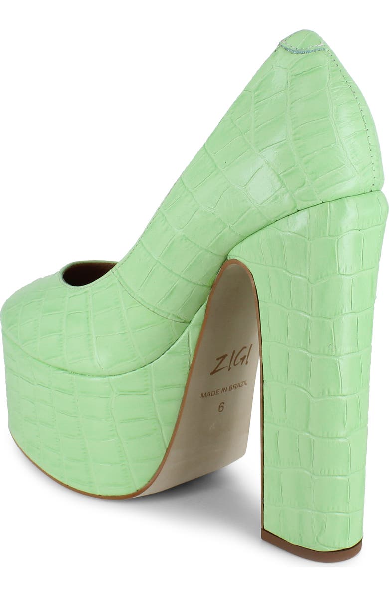 ZIGI Giorgia Platform Pump, Alternate, color, Nile Green