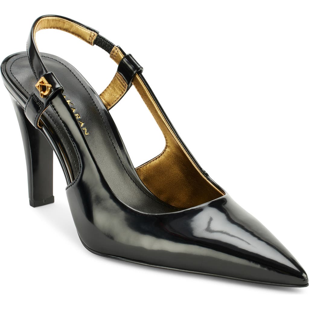 Donna Karan New York Donna Pointed Toe Slingback Pump In Black