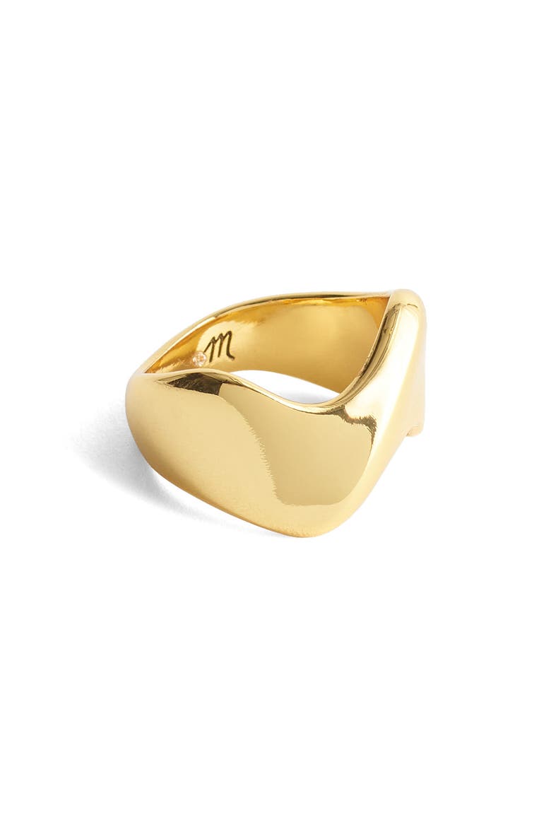 Wave Statement Ring, Main, color, ANTIQUE GOLD
