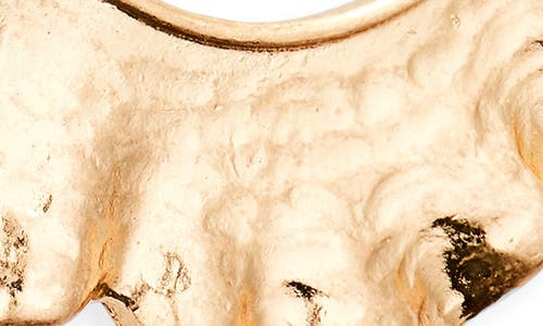 Area Stars Ruffle Hoop Earrings In Gold